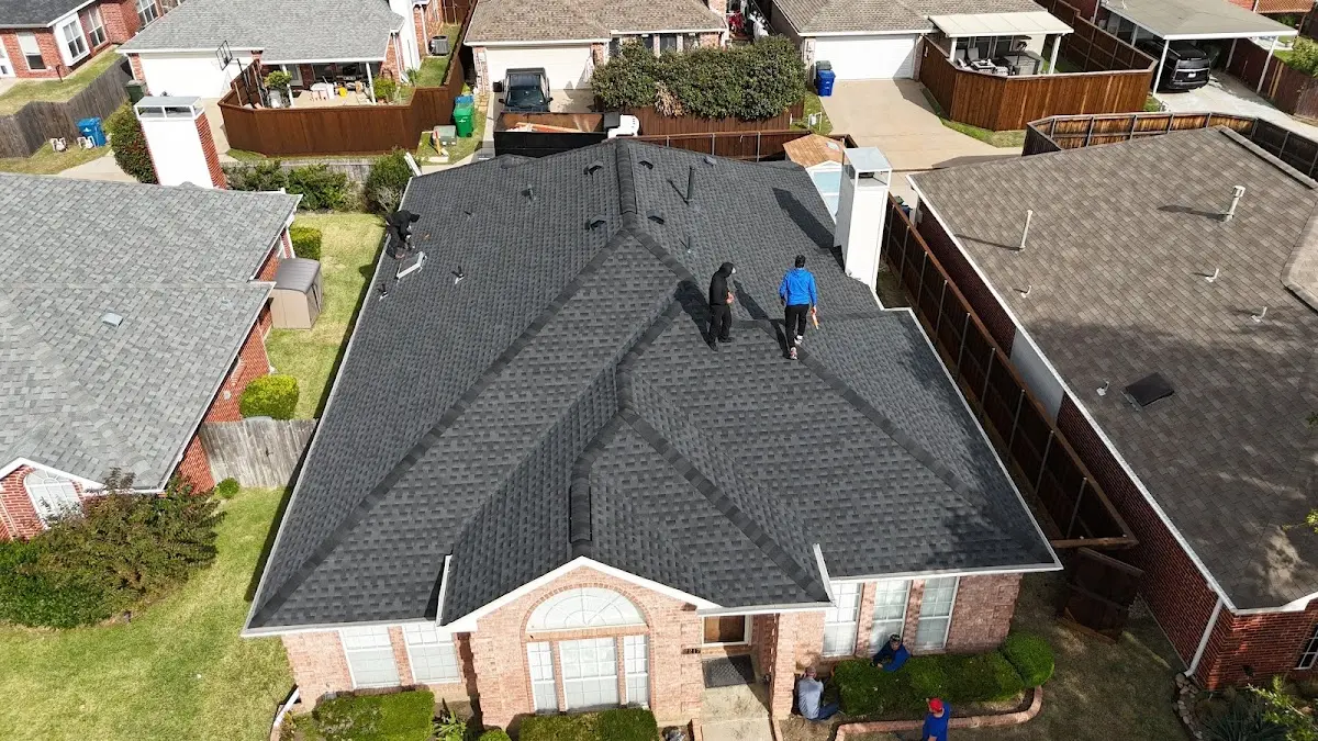 Commercial Roofing work in progress on a Fort Smith property
